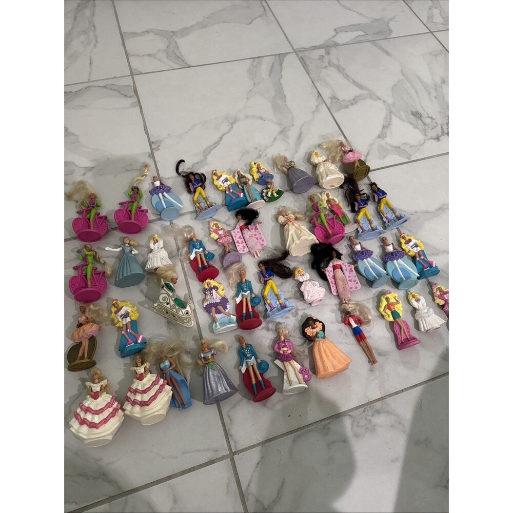 Vintage McDonalds Happy Meal Barbie Toy Lot 90s Mattel Figures Pieces 43 Pieces